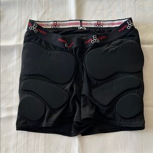 Women’s Bum Saver Black Padded Shorts - Roller Derby